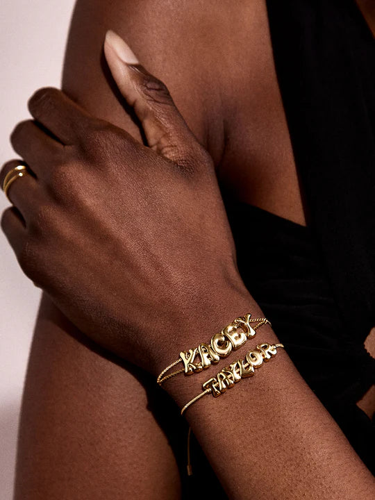 Bubble Letter Bracelet