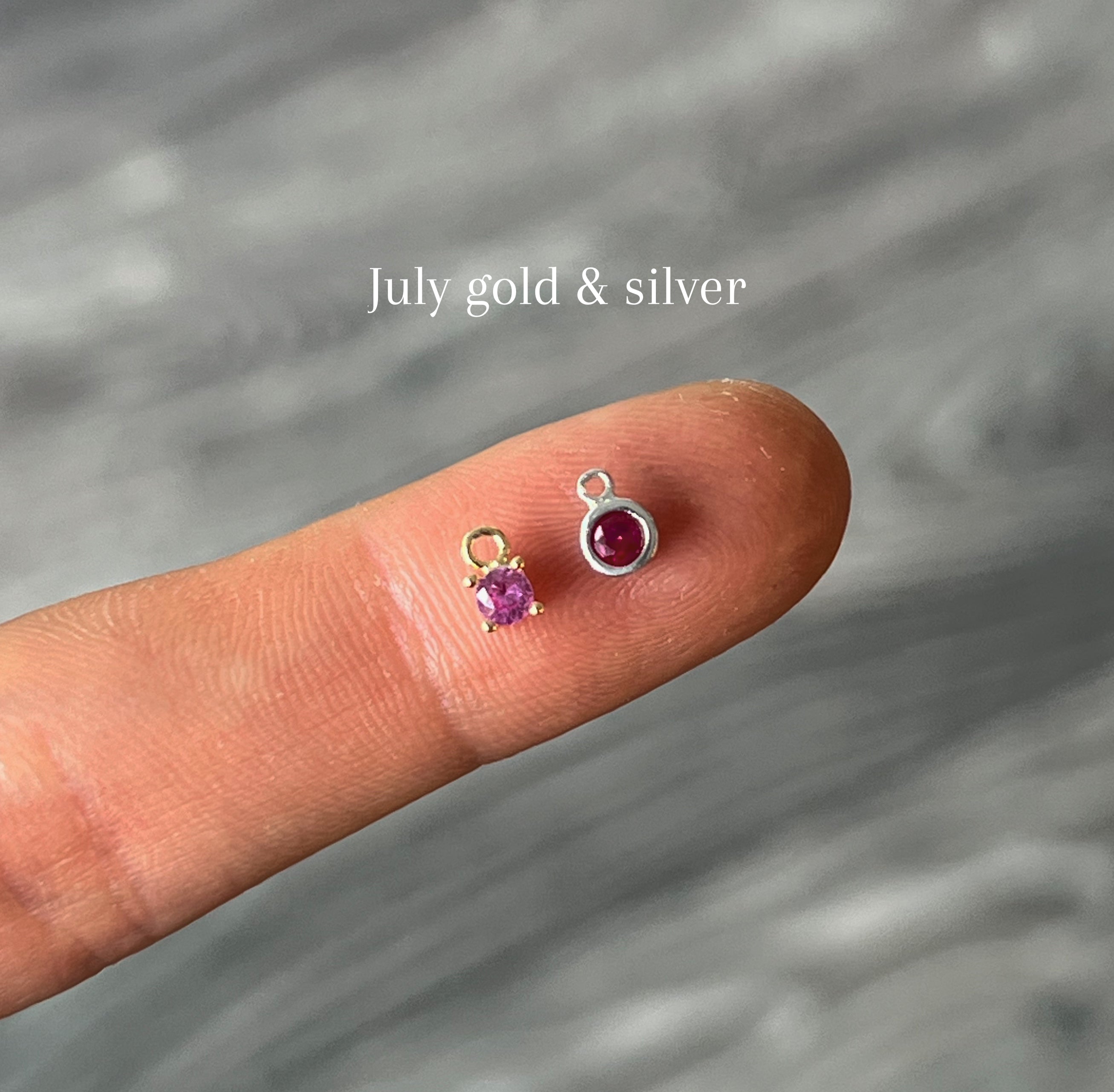 Birthstone Charm (For Necklace & Bracelet)