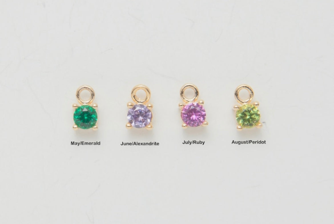 Birthstone Charm (For Necklace & Bracelet)