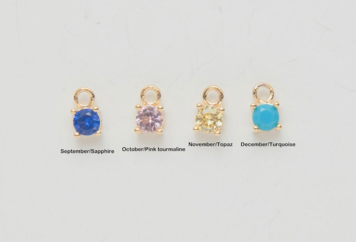 Birthstone Charm (For Necklace & Bracelet)