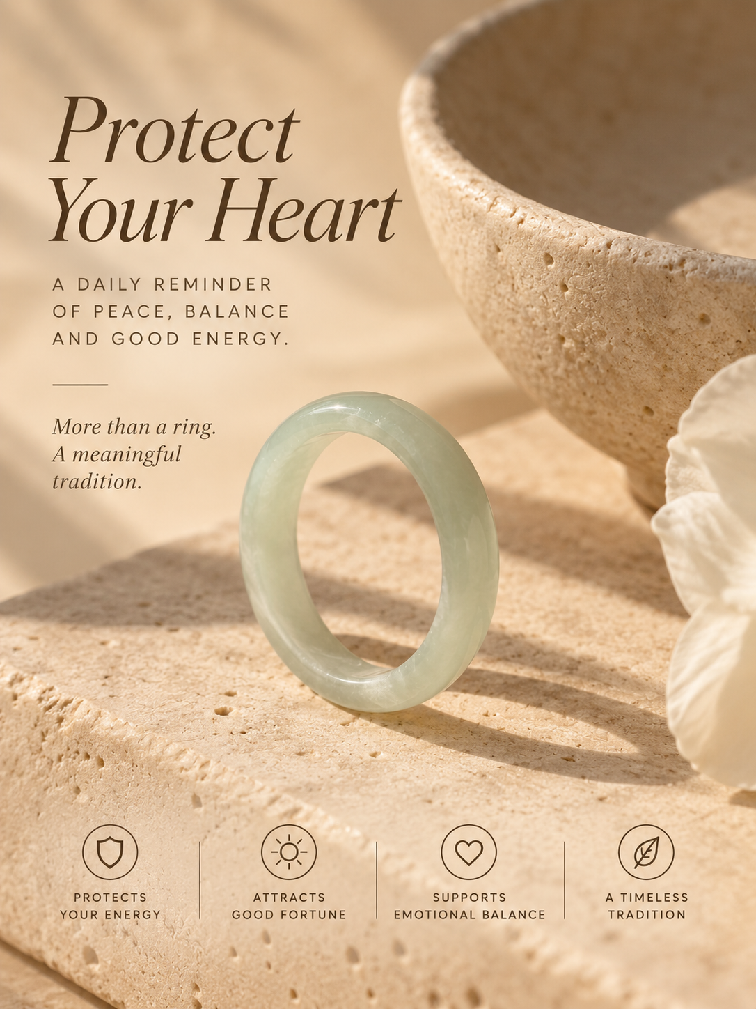 Skinny Jade Ring Made From Genuine Jade