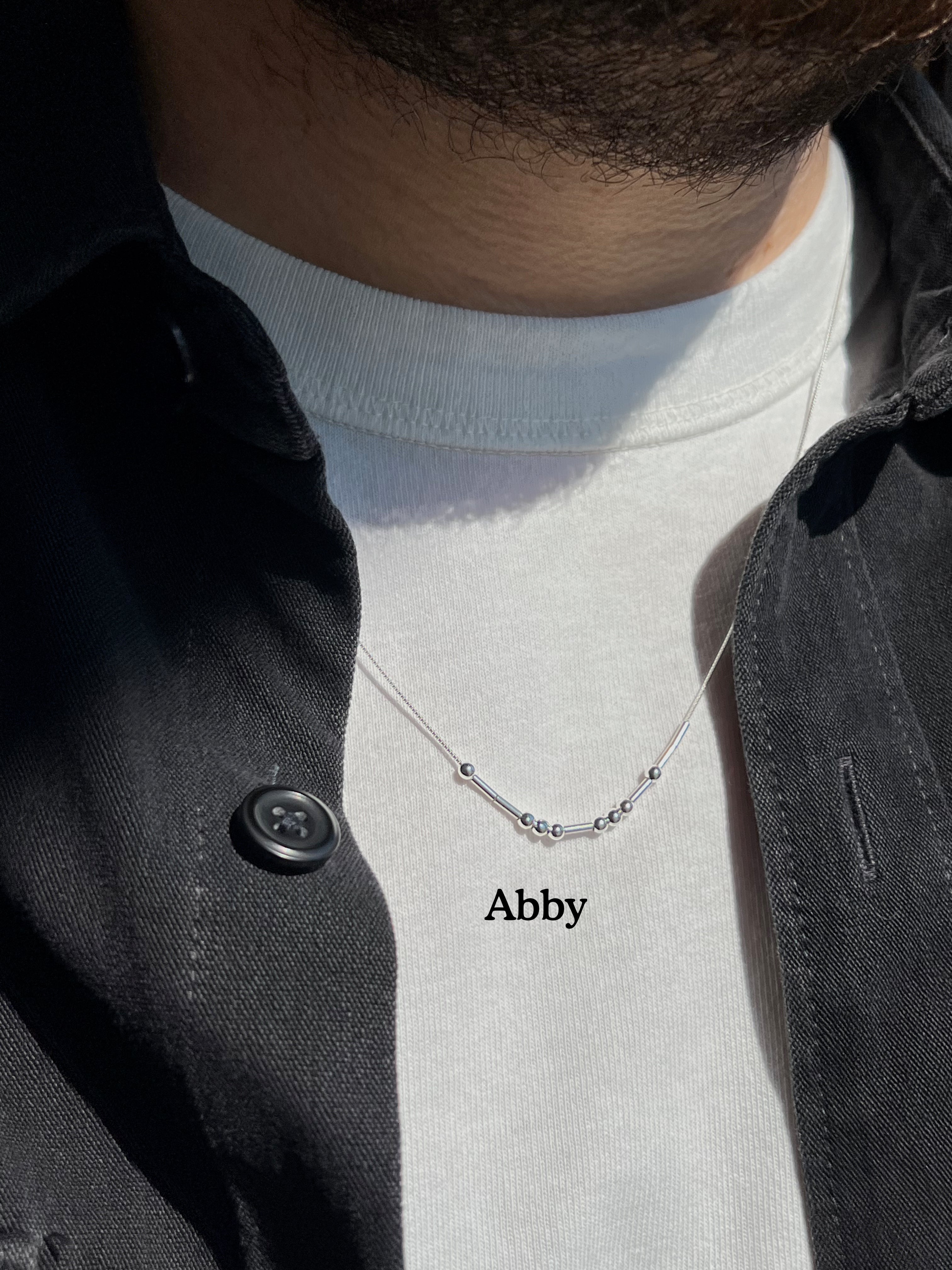 Morse Code Necklace