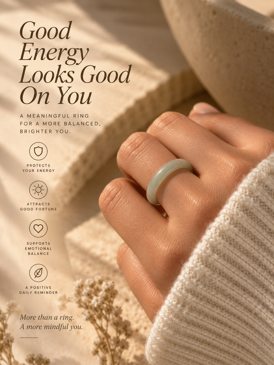 Skinny Jade Ring Made From Genuine Jade
