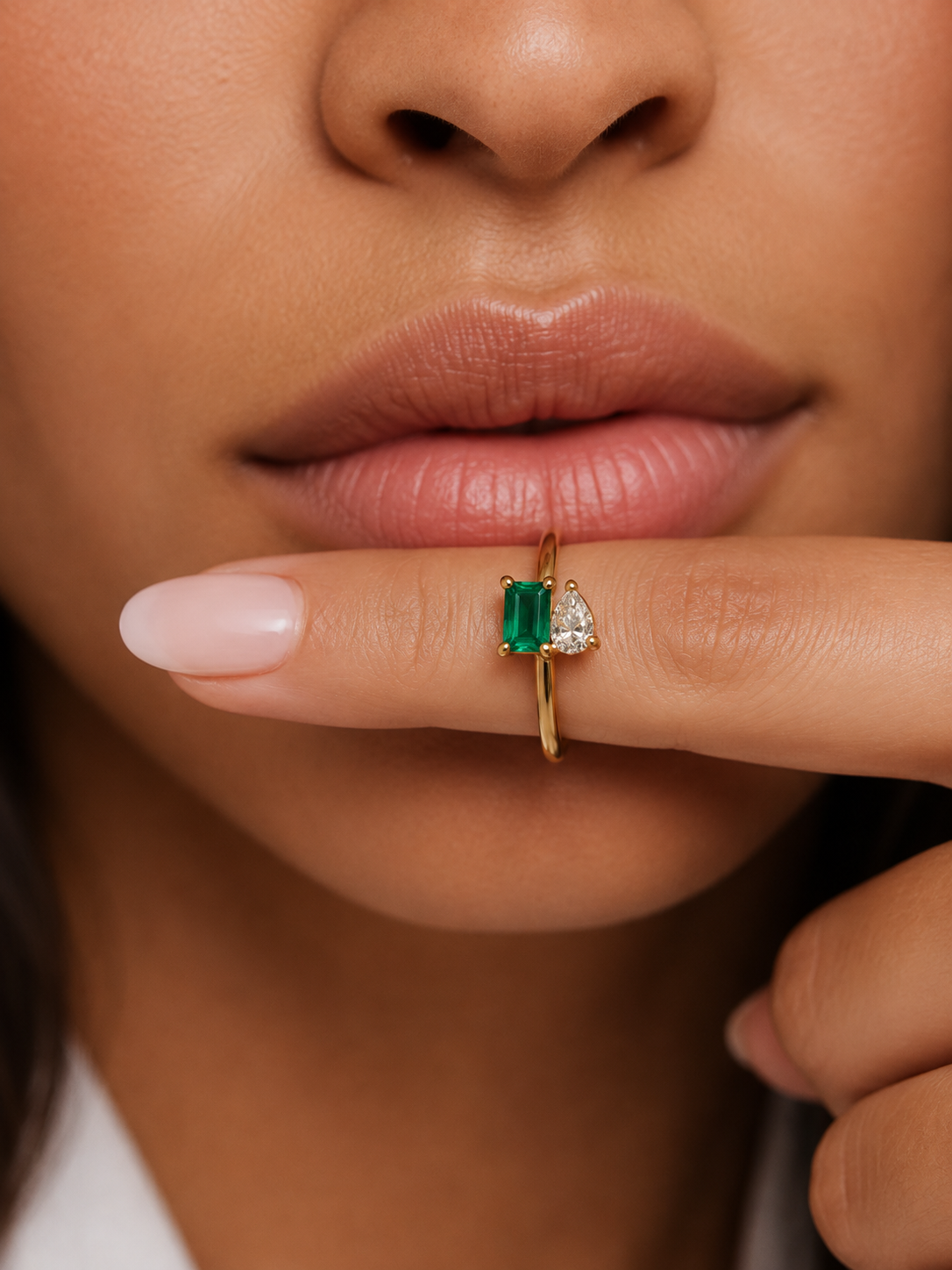 Duo Birthstone Ring