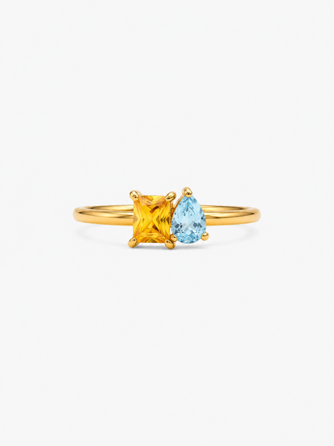 Duo Birthstone Ring