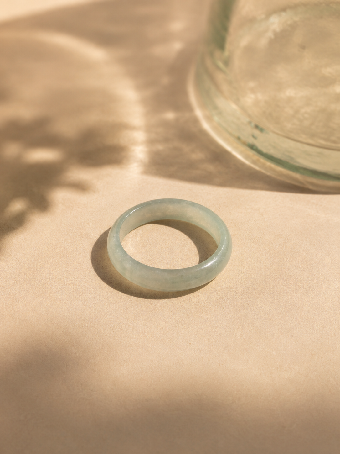 Skinny Jade Ring Made From Genuine Jade