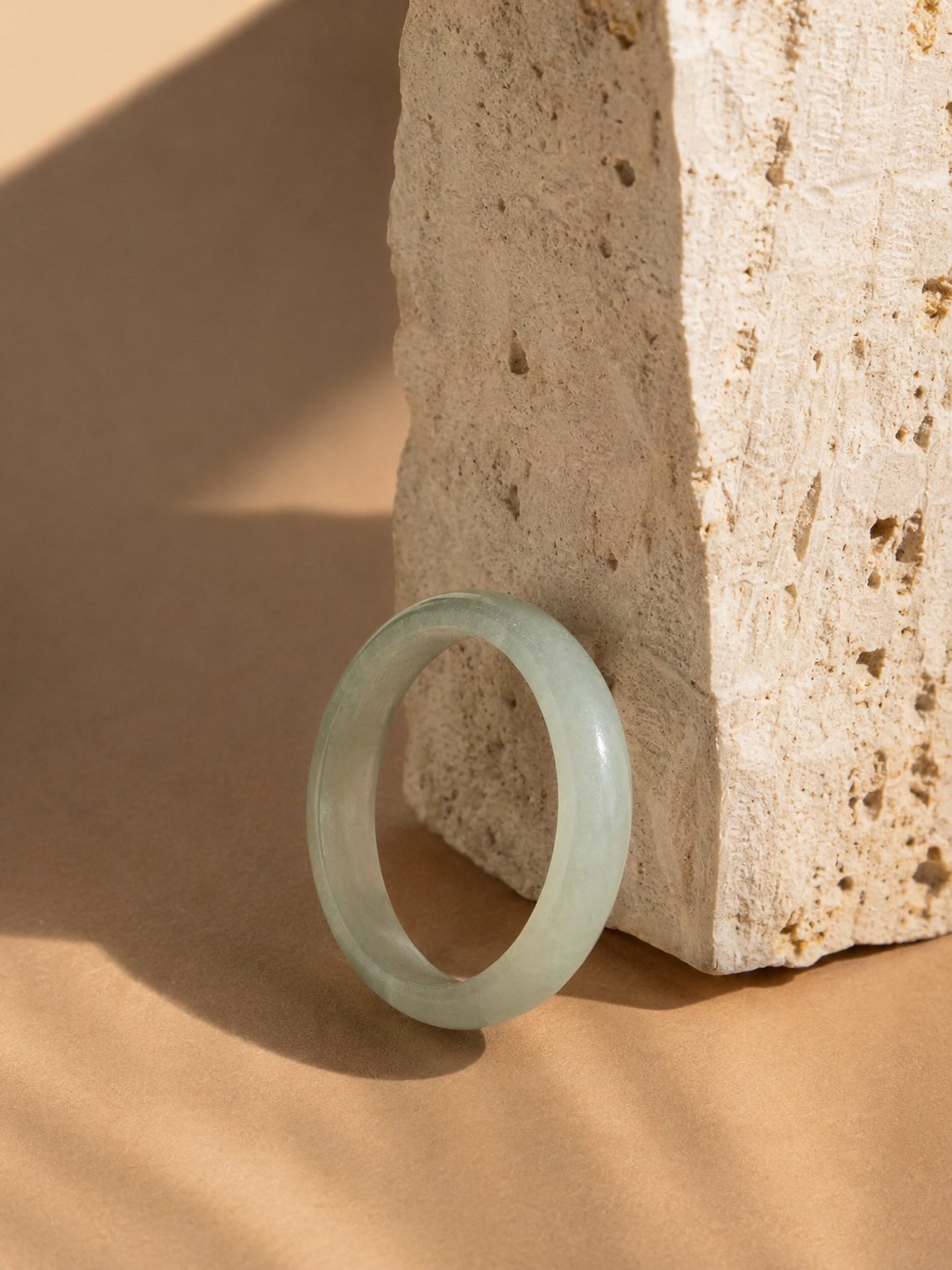 Skinny Jade Ring Made From Genuine Jade