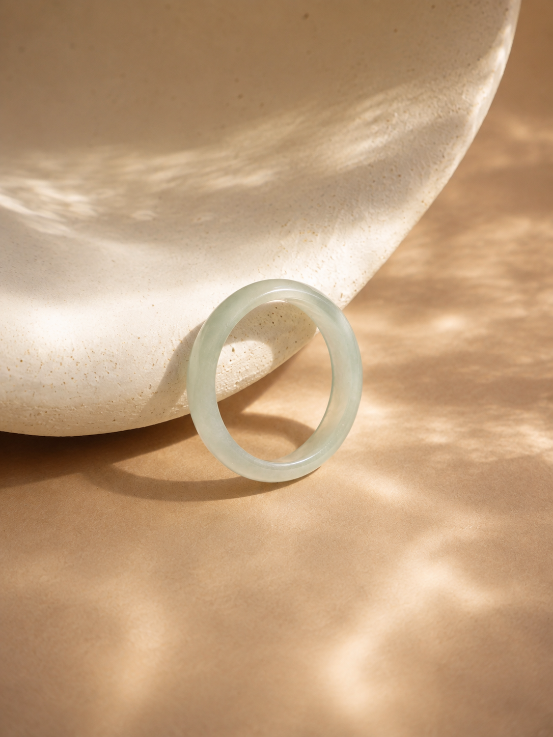 Skinny Jade Ring Made From Genuine Jade