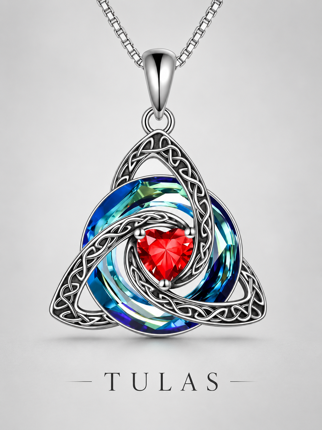 Celtic Knot Birthstone Necklace
