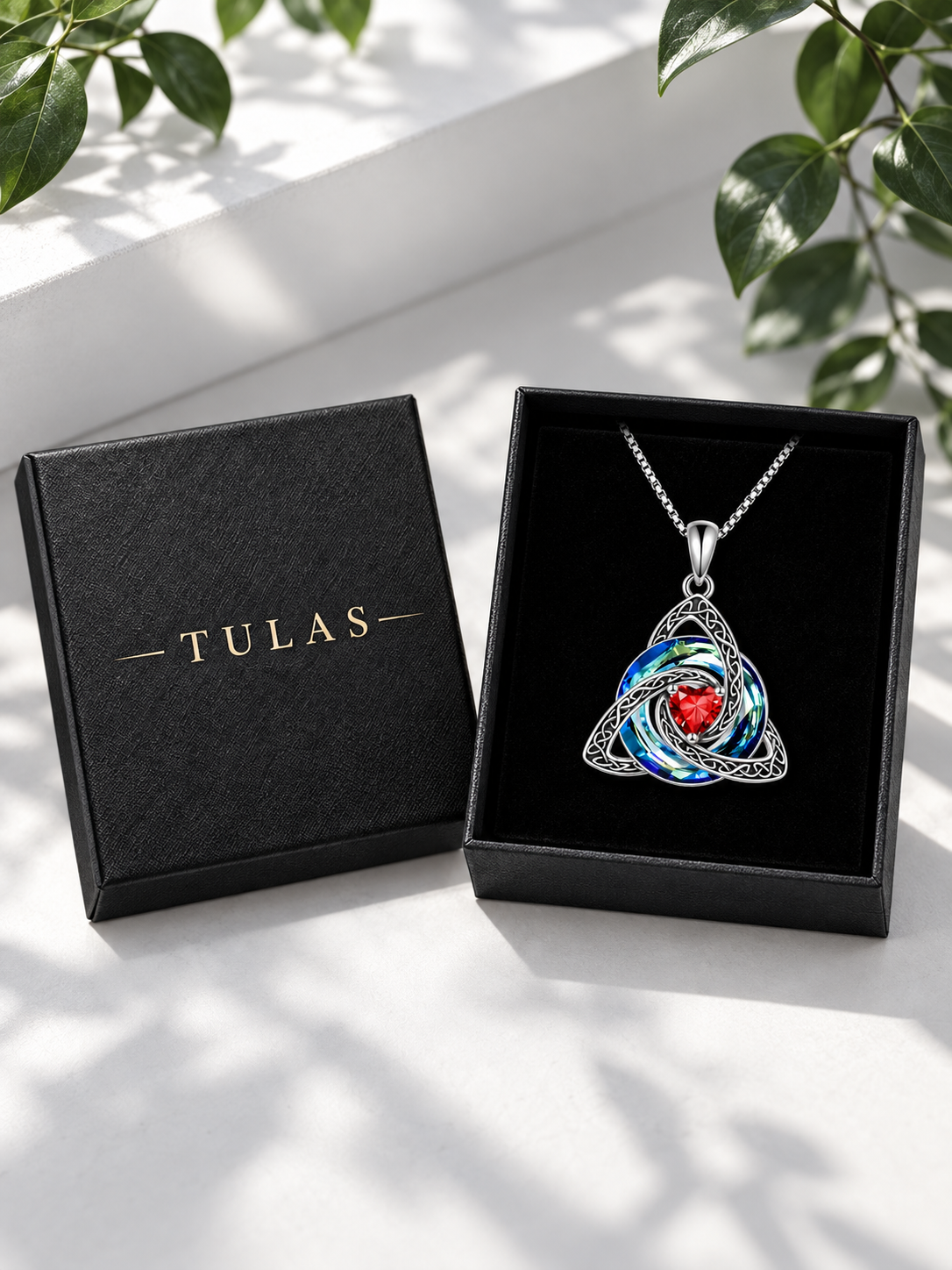 Celtic Knot Birthstone Necklace