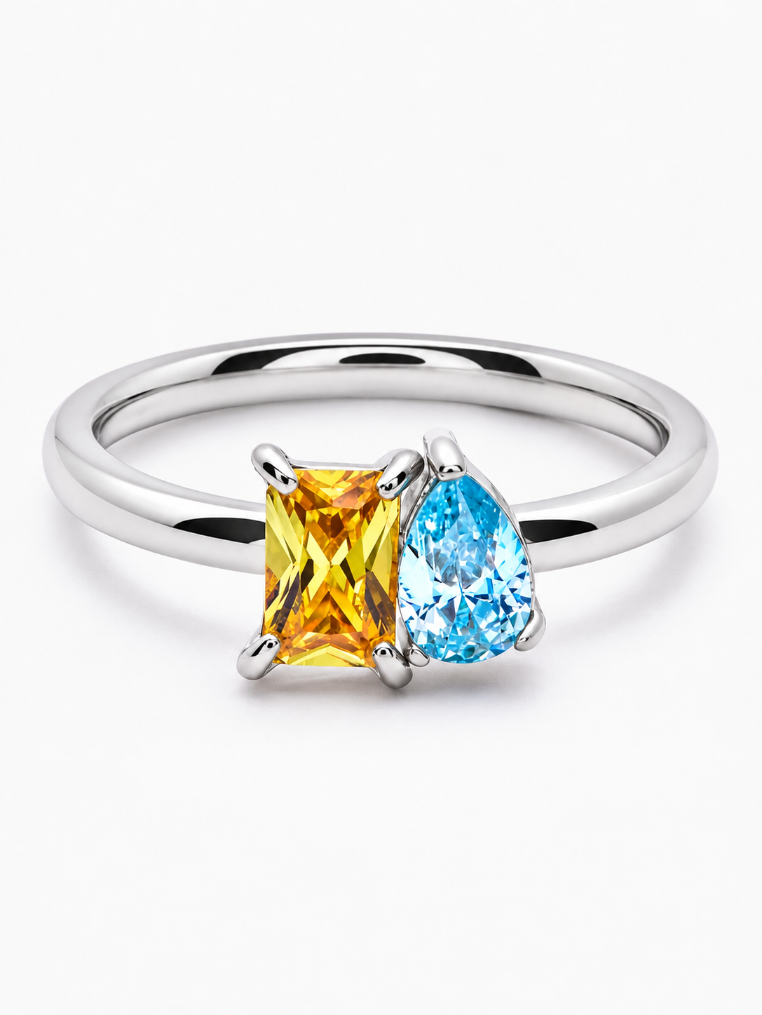 Duo Birthstone Ring