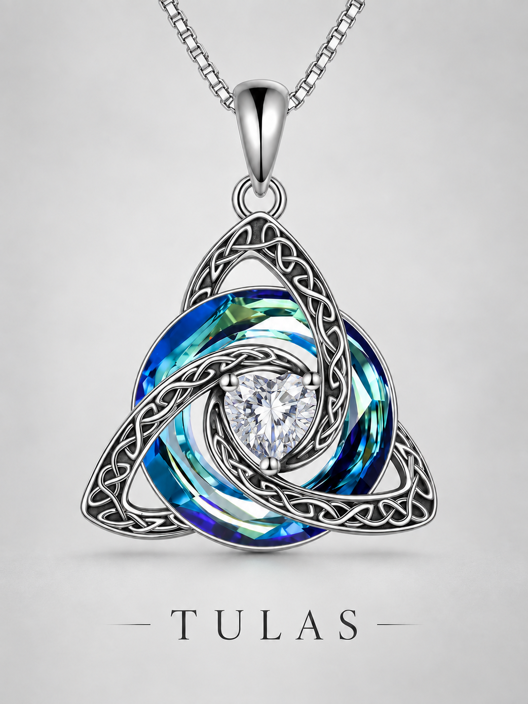 Celtic Knot Birthstone Necklace