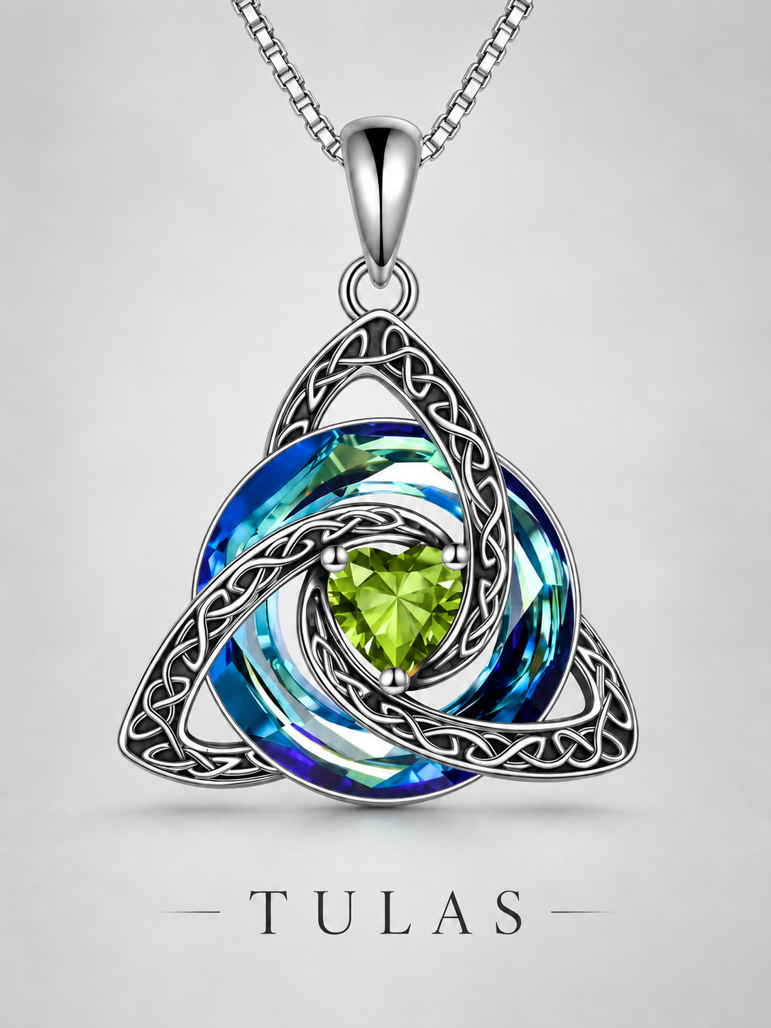 Celtic Knot Birthstone Necklace