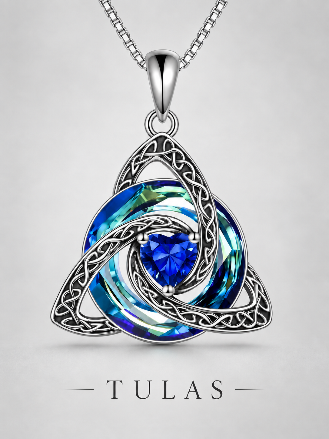 Celtic Knot Birthstone Necklace