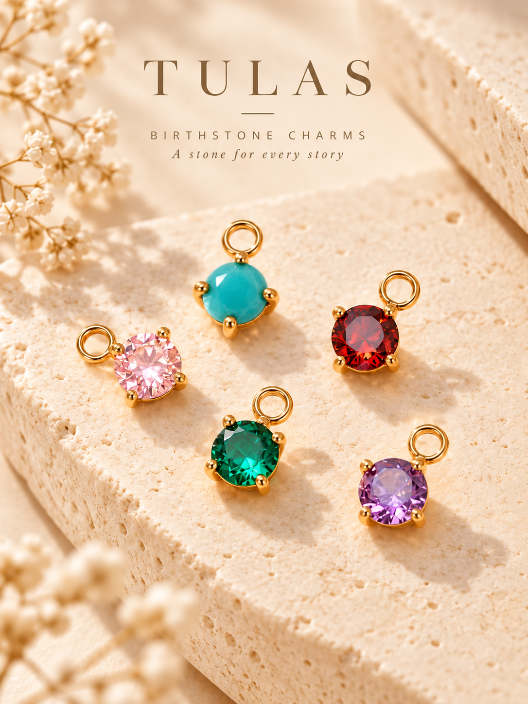 Birthstone Charm (For Necklace & Bracelet)