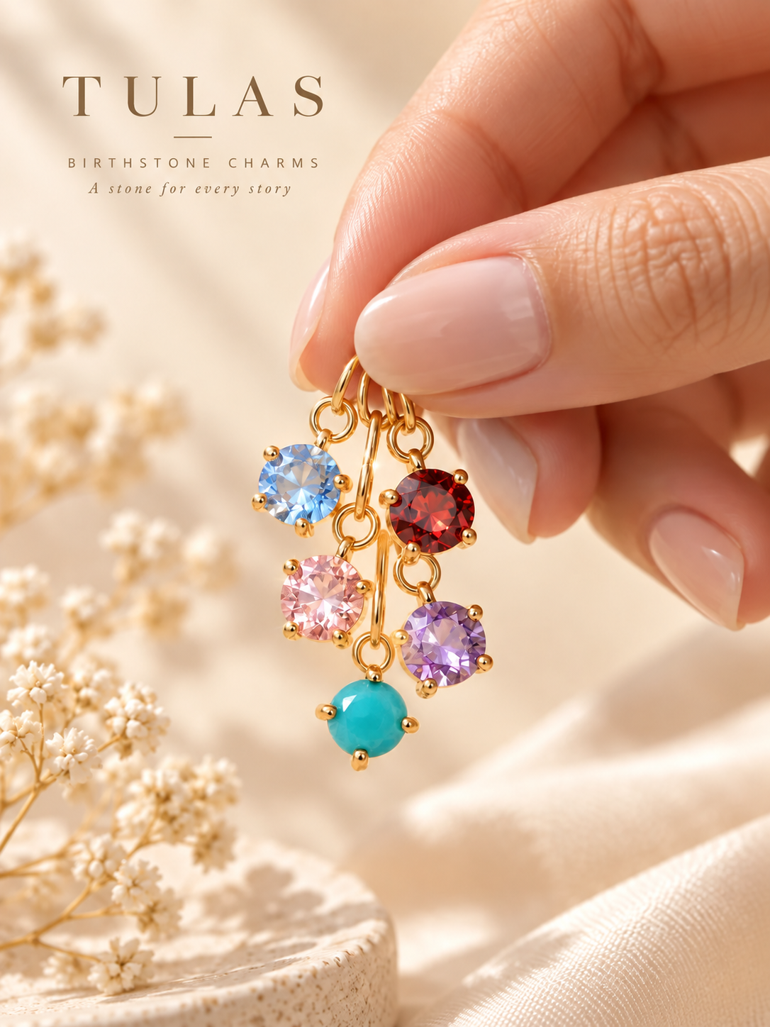 Birthstone Charm (For Necklace & Bracelet)