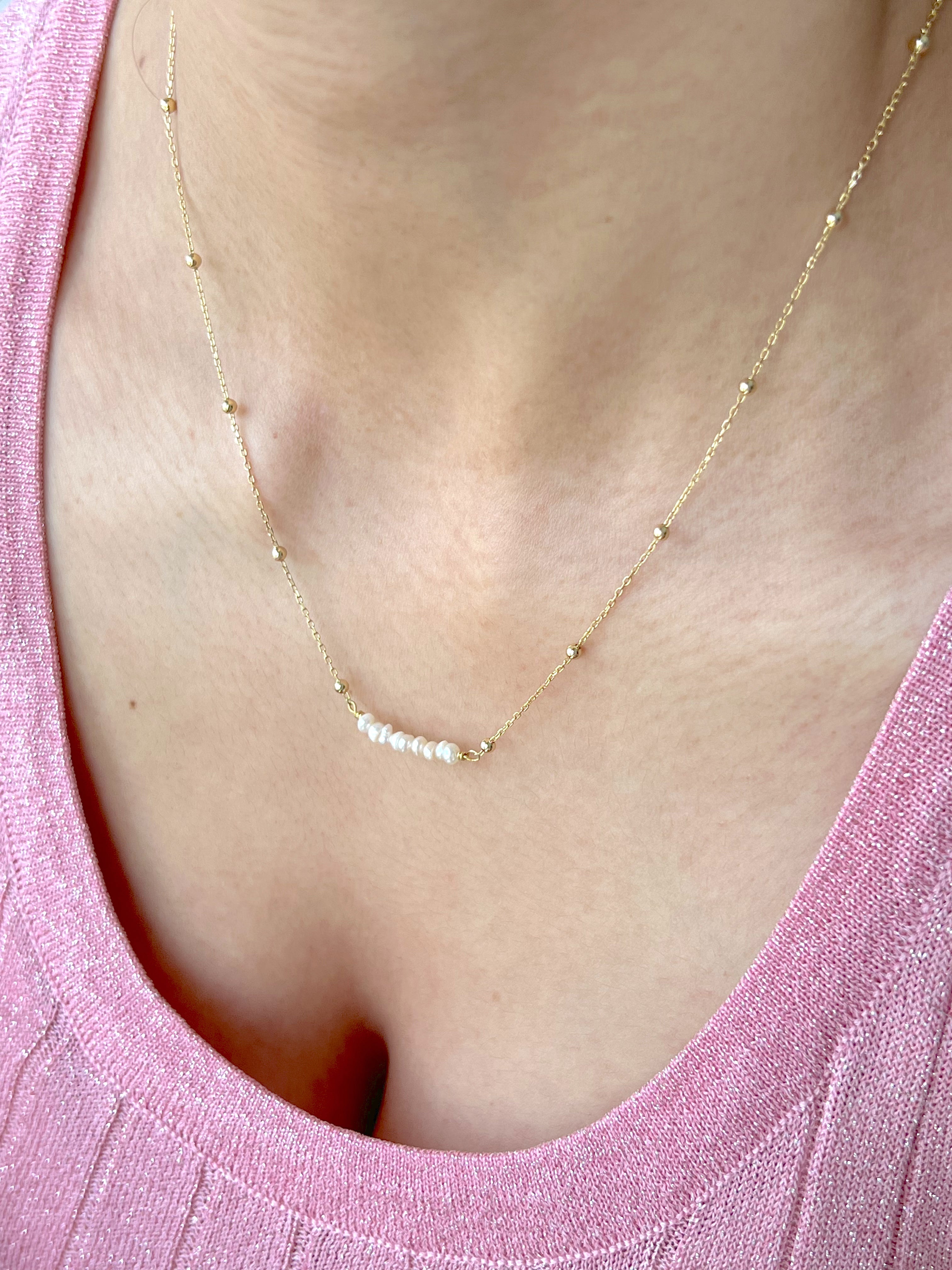 Pearl Bar Necklace