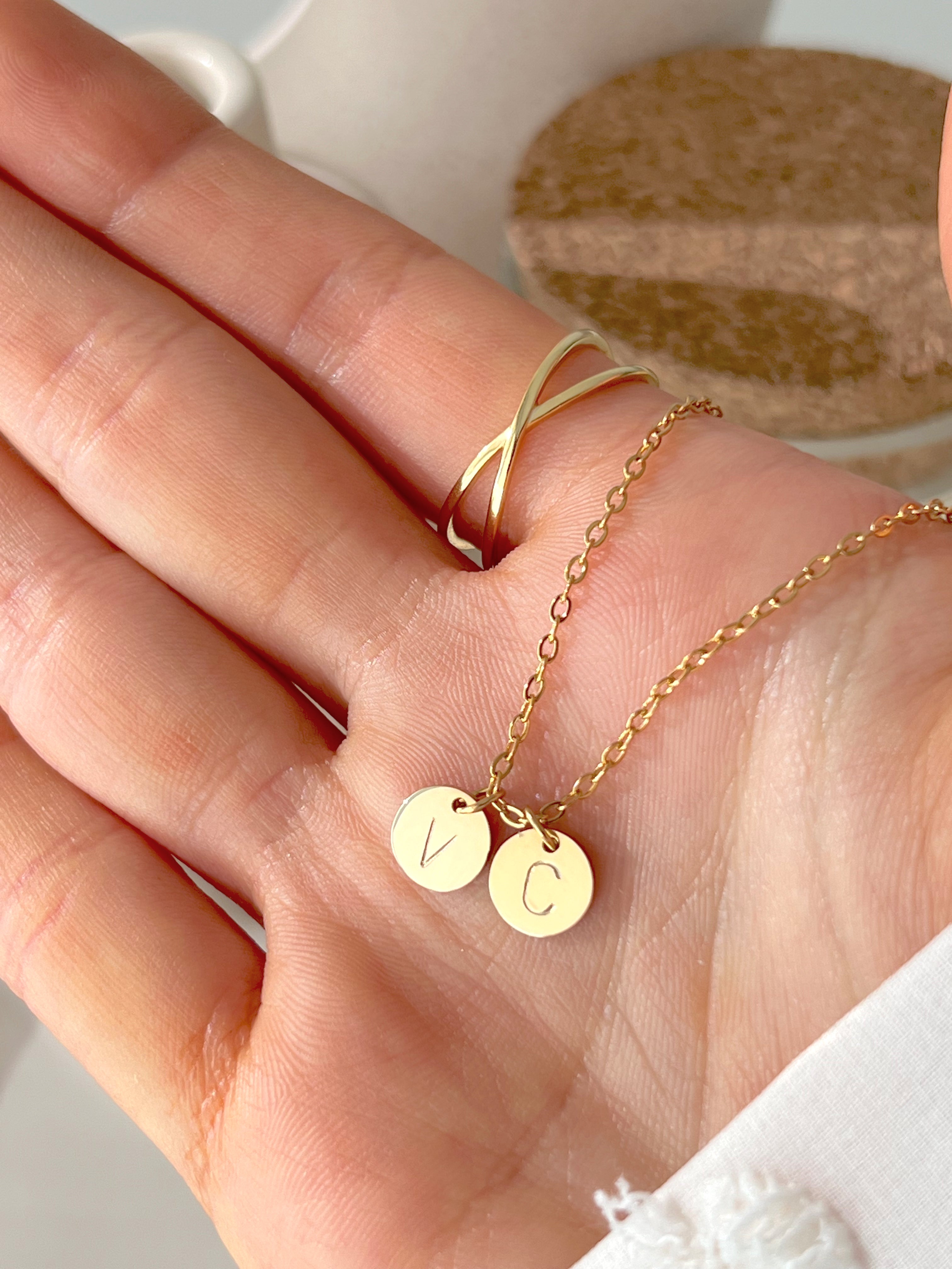 Initial Coin Necklace