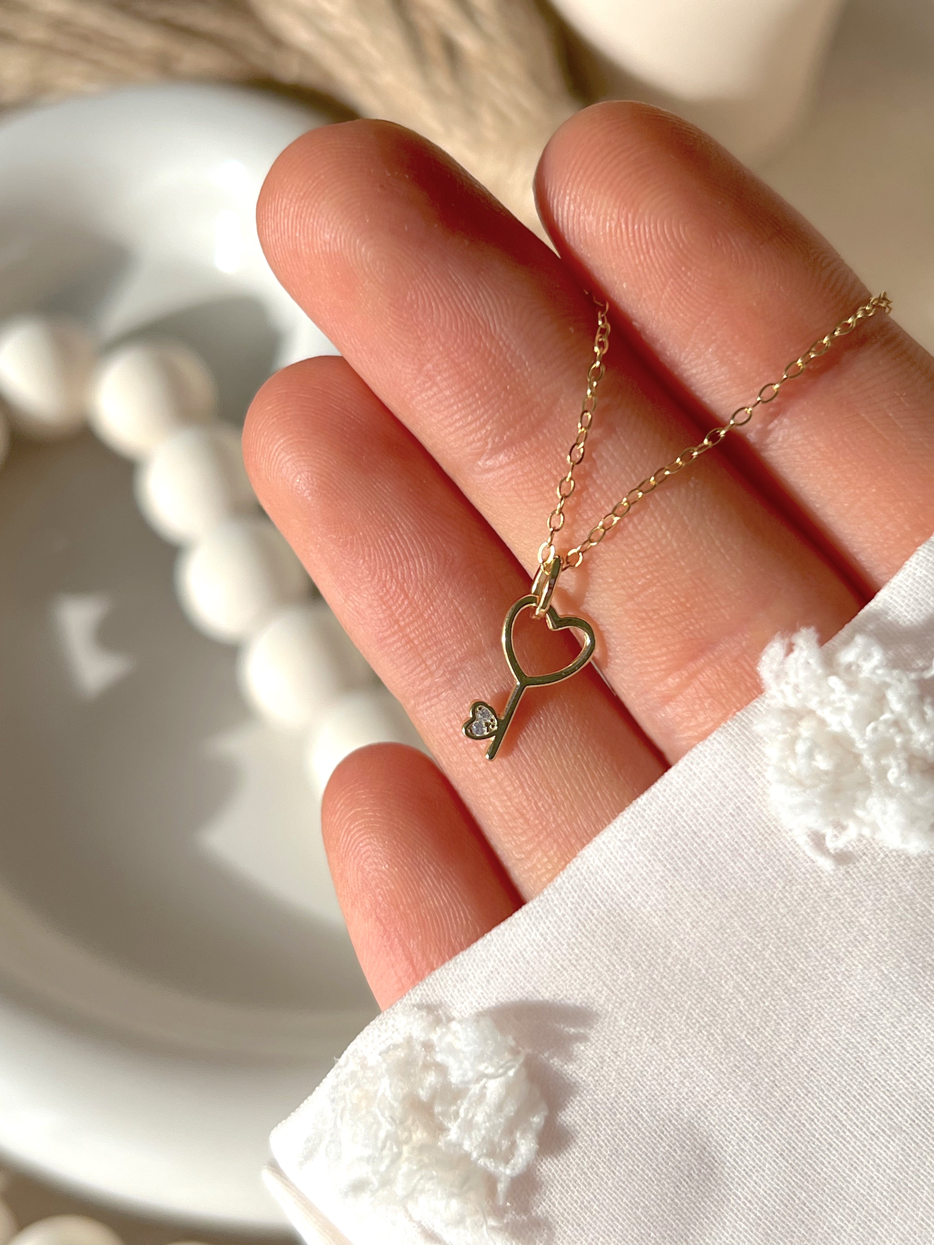 Heart Key Necklace