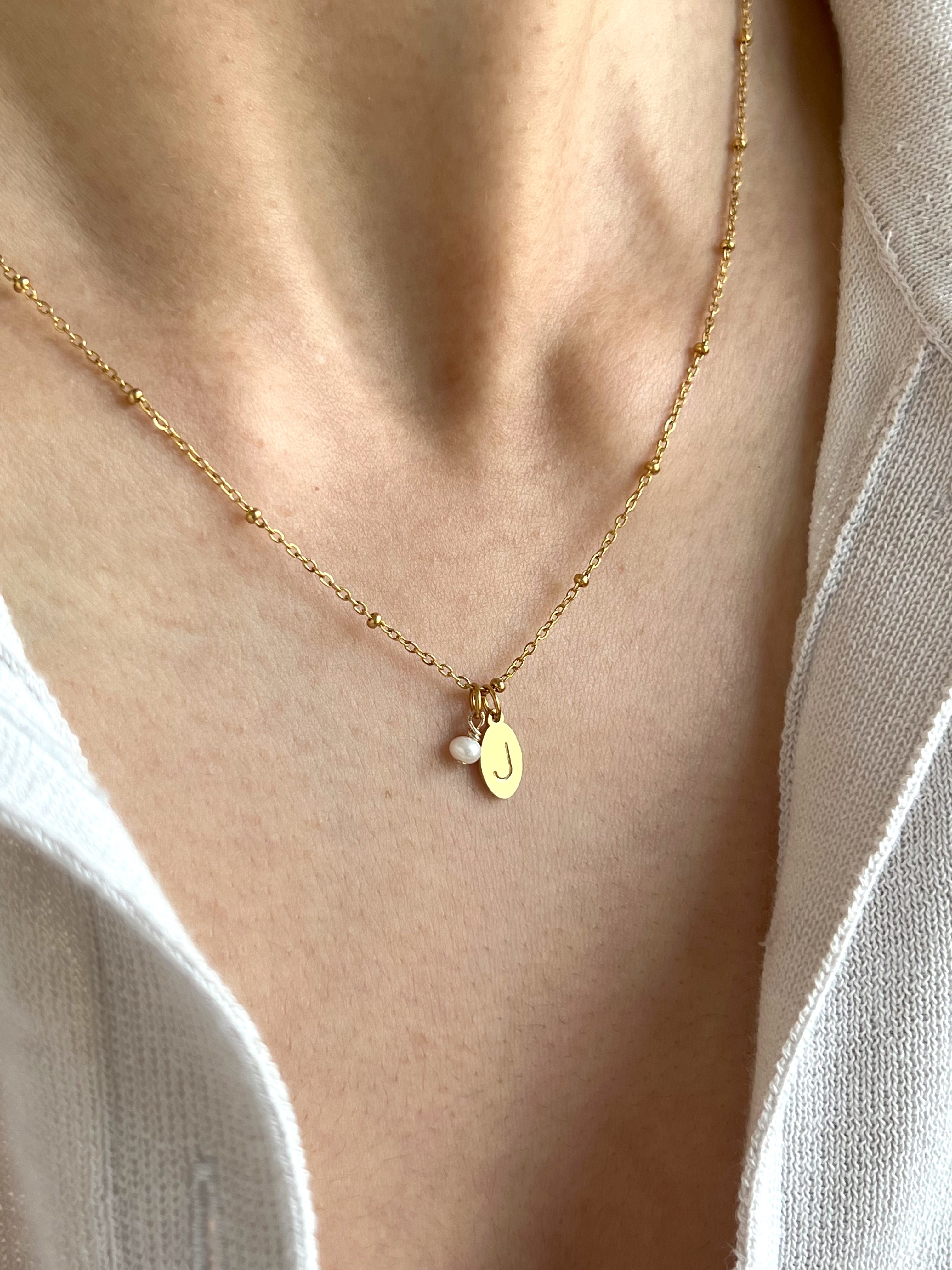 June Initial Necklace